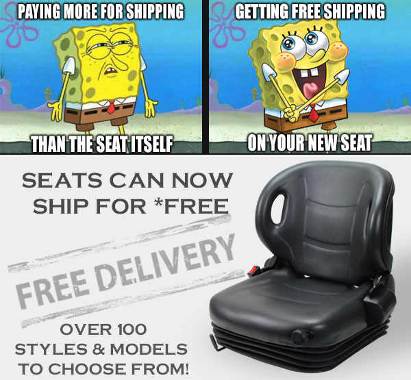 Free Shipping On Forklift Truck Replacement Seats